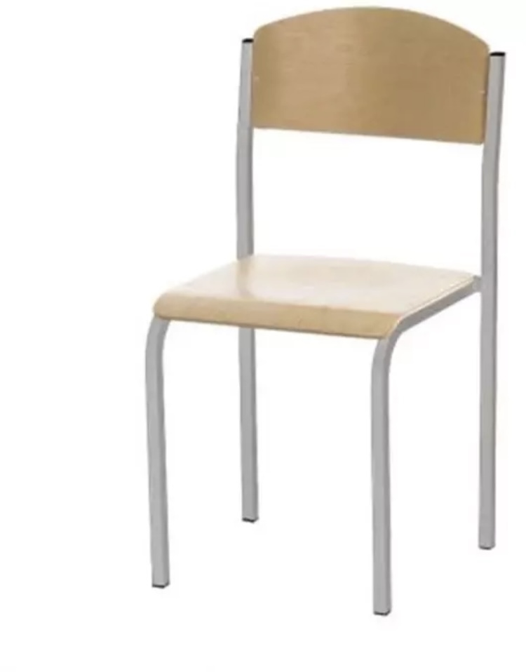 Стілець учнівський (РІВНЕНСЬКЕ НВП УТОГ) Ростова група №6 Квадратна труба.Габаритні розміри:(Ш/Г/В) 420х400х460/820 мм.